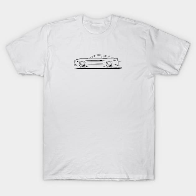 2015-2022 Mustang Fastback T-Shirt by PauHanaDesign